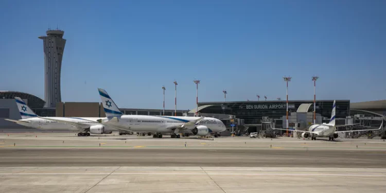 Aeropuerto Ben Gurion. Imagen de archivo