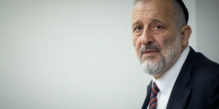 Aryeh Deri, presidente de Shas y diputado