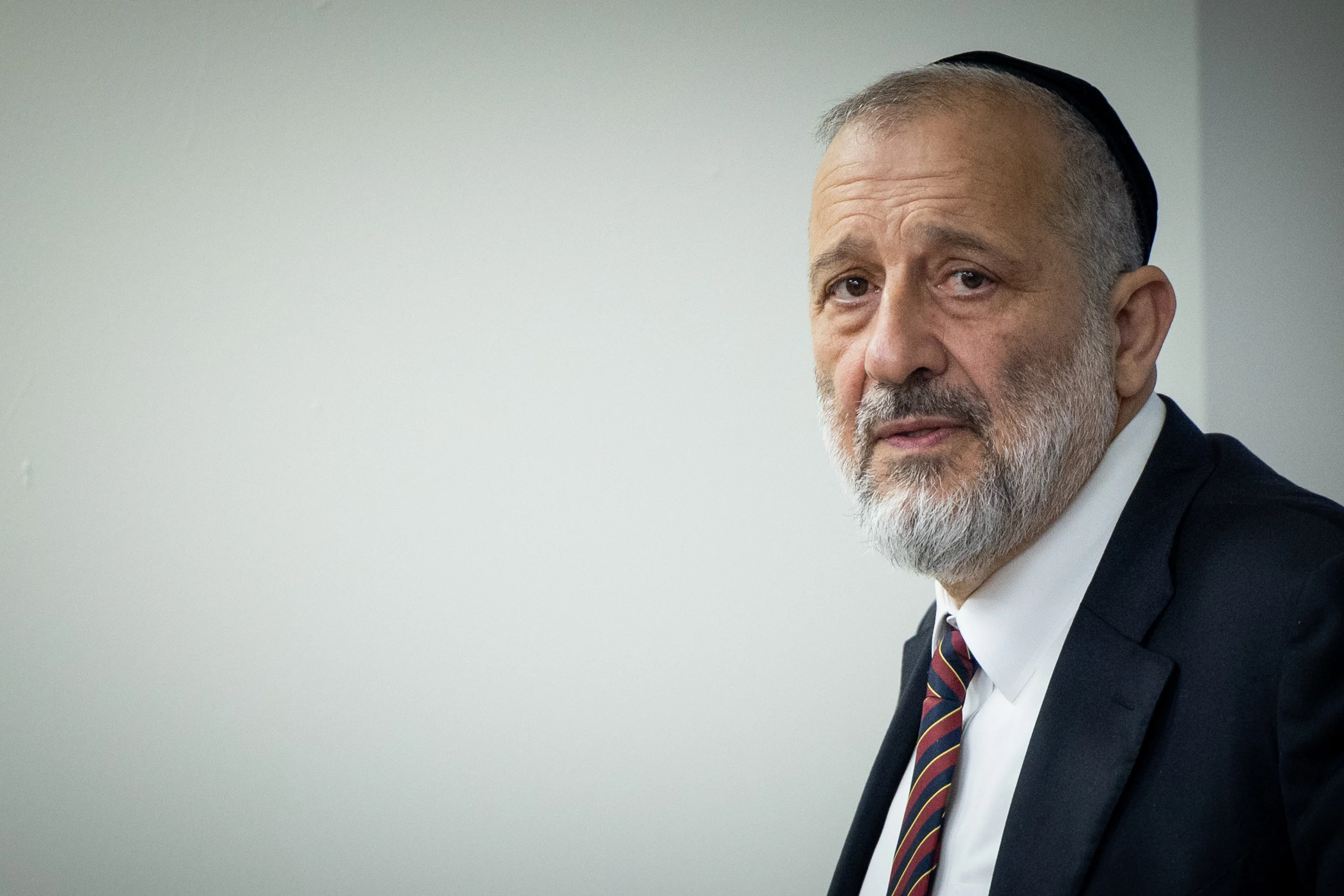 Aryeh Deri, presidente de Shas y diputado