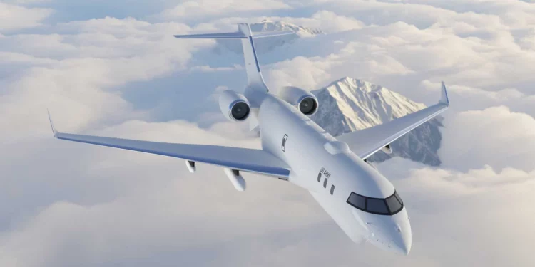 El avión de reconocimiento ME-11B del Ejército de Estados Unidos, desarrollado a partir del Bombardier Global 6500.