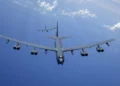 Dos bombarderos B-52 de la Fuerza Aérea de Estados Unidos.