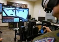 Entrenamiento de reabastecimiento aéreo de un B-52H con realidad virtual en Barksdale