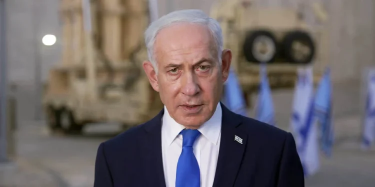 El primer ministro Benjamín Netanyahu durante una declaración el 25 de octubre de 2026.