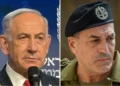 De izquierda a derecha: el primer ministro Benjamín Netanyahu ofrece una conferencia de prensa en su oficina de Jerusalén el 21 de mayo de 2025 (Nava Freiberg/Times of Israel), y el jefe del Estado Mayor de las FDI, teniente general Eyal Zamir, en Jerusalén el 5 de marzo de 2025 (Yonatan Sindel/Flash90).