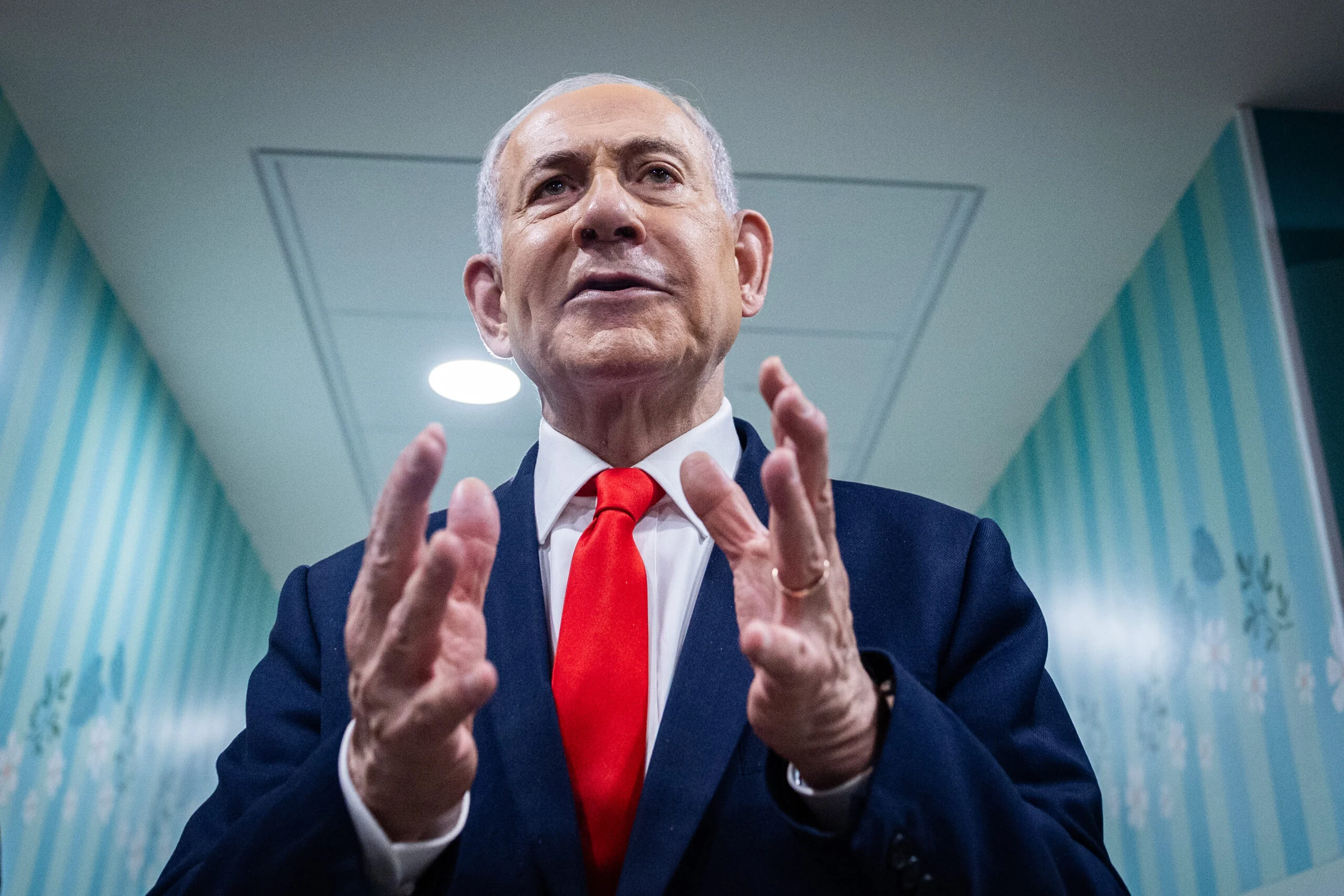 Benjamin Netanyahu en el pleno Benjamin Netanyahu en el pleno
