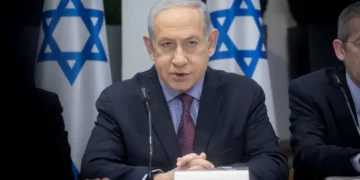 Benjamin Netanyahu durante una reunión del gobierno