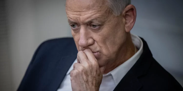 Benny Gantz. Fotografía de Avshalom Sassoni, Flash90.