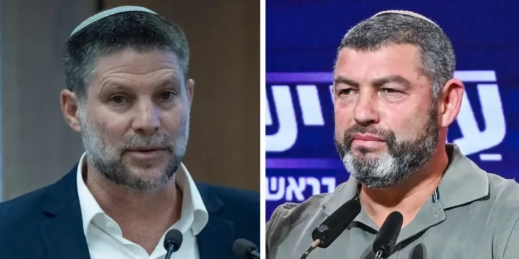 Bezalel Smotrich presenta una propuesta política a Ofer Winter