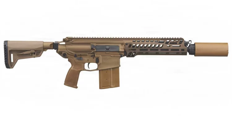 Carabina M8 de 6,8 mm del Ejército de Estados Unidos, más ligera y compacta que el fusil M7.