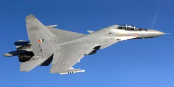 Caza Su-30MKI de la Fuerza Aérea india