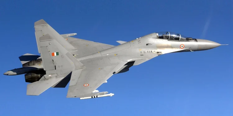 Caza Su-30MKI de la Fuerza Aérea india