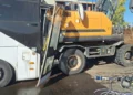 Lugar del accidente de tránsito en el sur de Israel