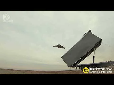 Dron Shahed-136 en una imagen del ejercicio militar Gran Profeta 17