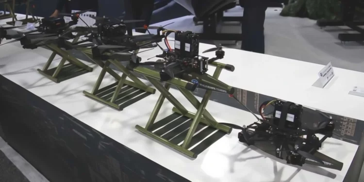 Drones de ataque FPV suministrados por la empresa taiwanesa Thunder Tiger para el programa militar estadounidense Drone Dominance