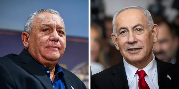 Imagen que acompaña la noticia sobre Gadi Eisenkot y Benjamín Netanyahu