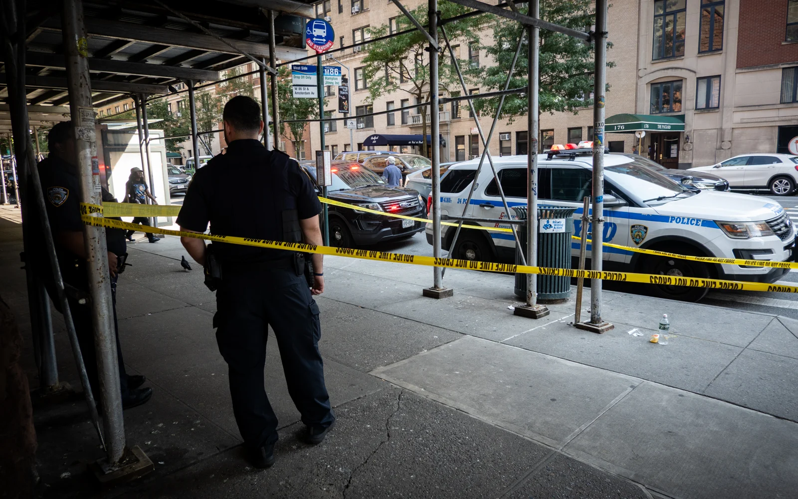 Lugar de un ataque con arma blanca contra un judío en el Upper West Side de Manhattan.