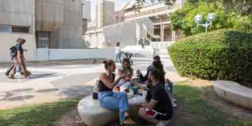 Estudiantes en la Universidad Ben Gurion, en Beerseba, el 4 de noviembre de 2025.