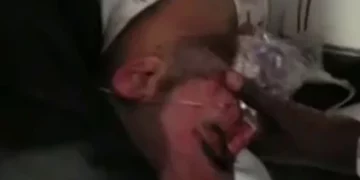 Pasajeros durante el incidente en un vuelo de flydubai