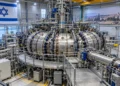 Ilustración de la fusión nuclear creada por el Ministerio de Energía con ayuda de inteligencia artificial