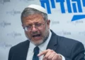 El ministro de Seguridad Nacional, Itamar Ben Gvir