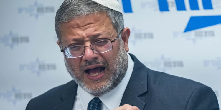 El ministro de Seguridad Nacional, Itamar Ben Gvir