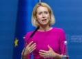 Kaja Kallas, jefa de política exterior de la Unión Europea, en Vilna, Lituania, el 7 de septiembre de 2026.