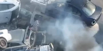Incendio cerca de Kfar Ana