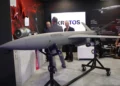 Dron a reacción Kratos Tactical Firejet, desarrollado para reconocimiento, guerra electrónica y ataques a larga distancia.