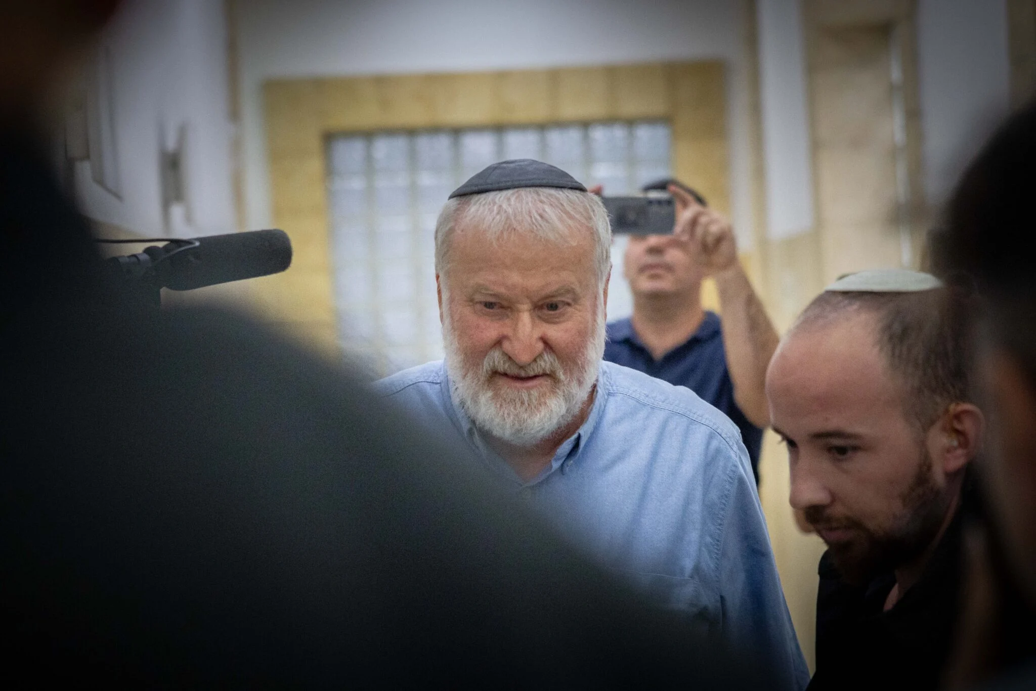 Avichai Mandelblit en el tribunal, imagen de archivo