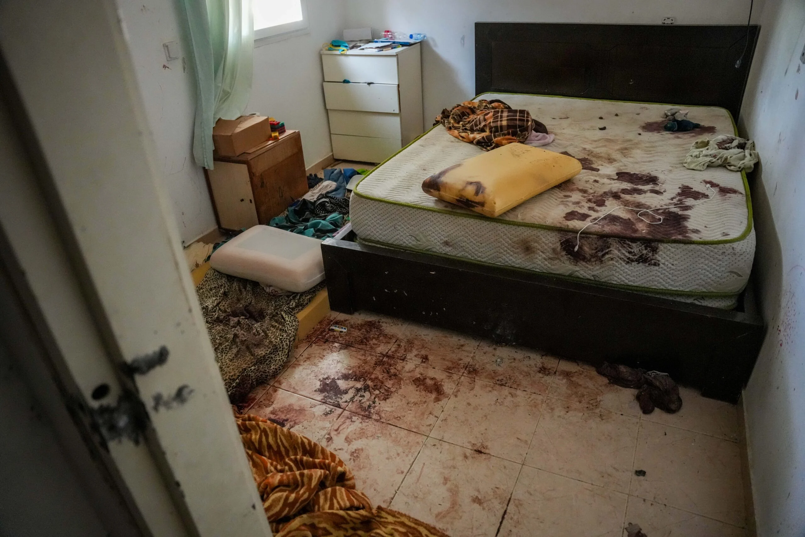 Zona de Kissufim durante la masacre del 7 de octubre