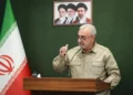 El ministro de Defensa iraní Mehrdad Akhlaghi en el Parlamento de Irán el 16 de octubre de 2026.