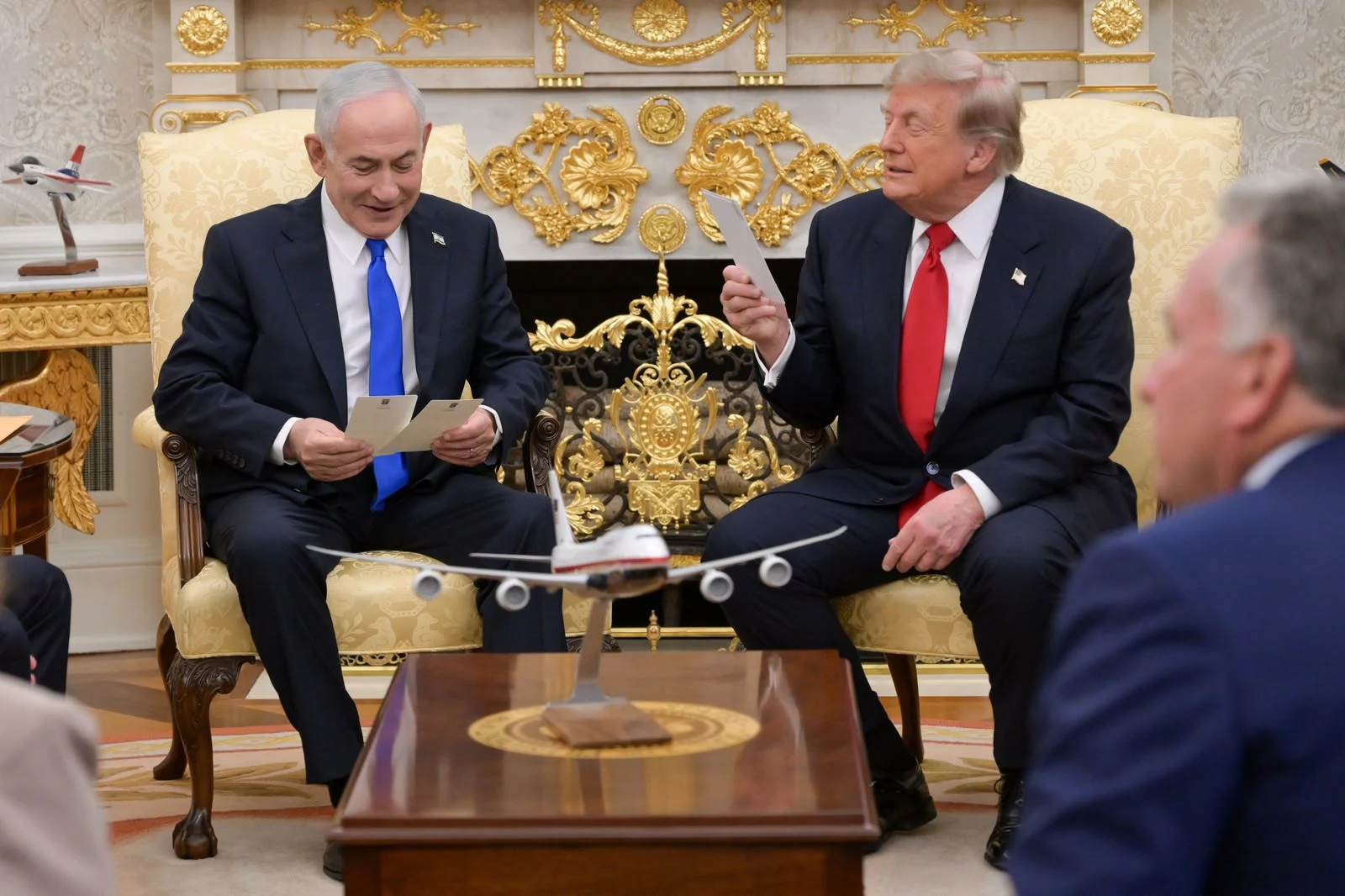 Reunión de Netanyahu y Trump en el Despacho Oval Benjamin Netanyahu y Donald Trump durante una reunión en el Despacho Oval el 28 de julio de 2026.