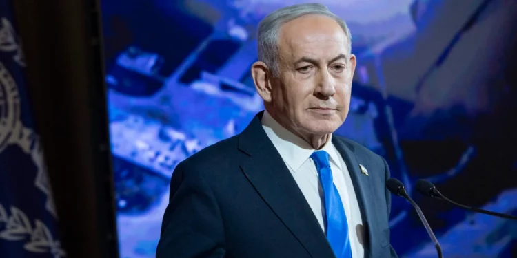 Benjamín Netanyahu y Donald Trump en el pleno de la Knéset