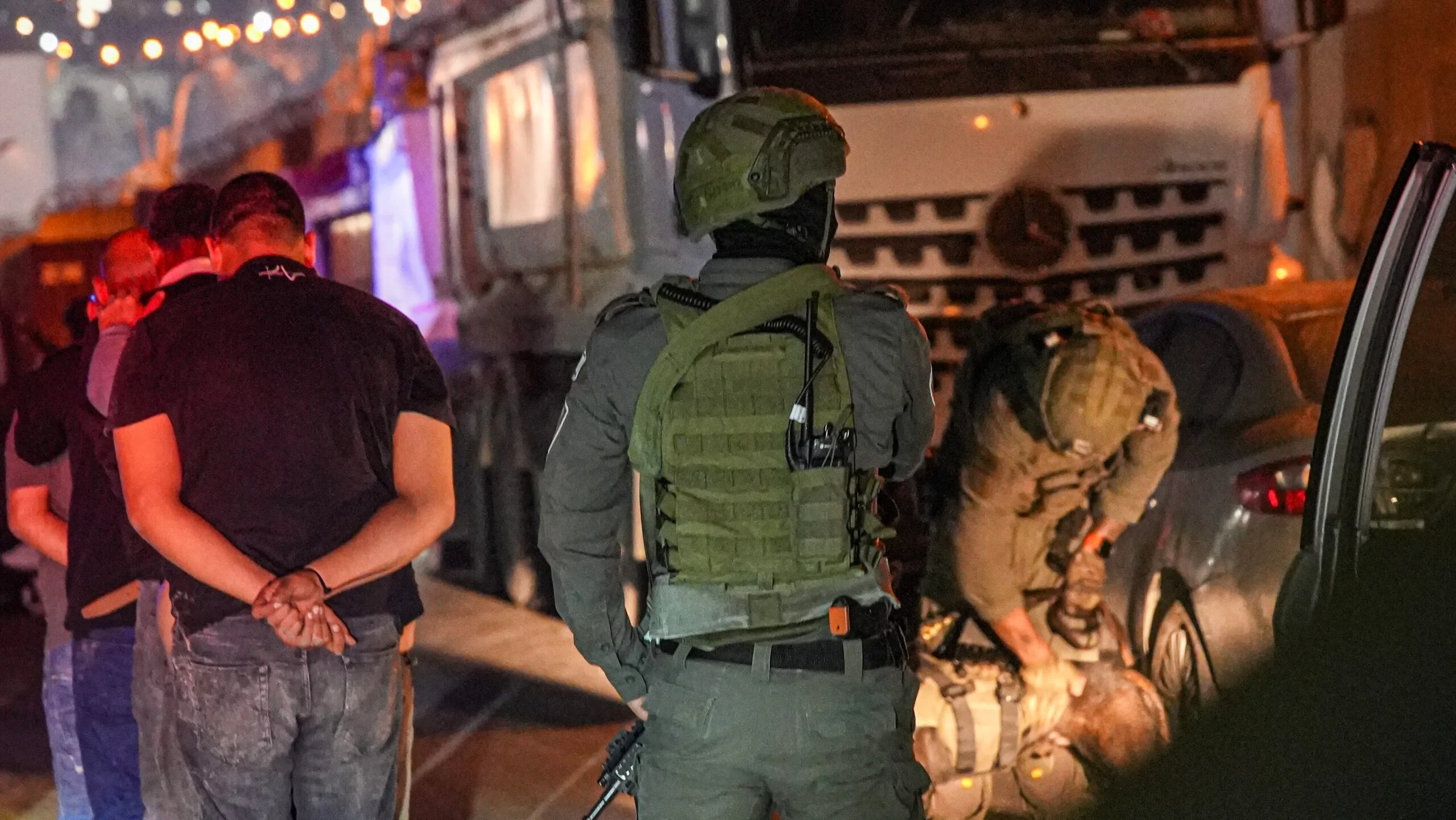 Imagen facilitada por la Policía sobre el operativo en Jerusalén