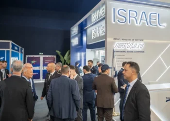 Pabellón nacional de Israel en el Marrakech Airshow el 8 de octubre de 2026.