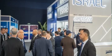Pabellón nacional de Israel en el Marrakech Airshow el 8 de octubre de 2026.