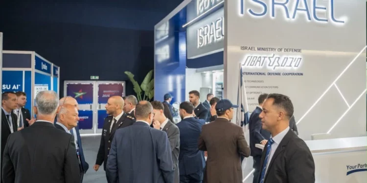 Pabellón nacional de Israel en el Marrakech Airshow el 8 de octubre de 2026.
