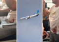 Pasajeros del vuelo procedente de Dubái tras su llegada a Israel