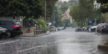 Imagen ilustrativa del pronóstico de lluvias en Israel