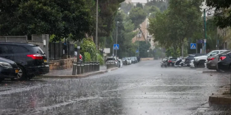 Imagen ilustrativa del pronóstico de lluvias en Israel
