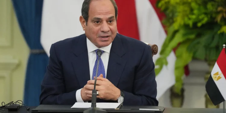 Abdel Fattah el-Sissi interviene en una conferencia de prensa junto a Prabowo Subianto en Yakarta el 11 de octubre de 2026.