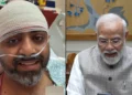 El capitán Smit Machchhar habla por videollamada con el primer ministro indio Narendra Modi el 2 de octubre de 2026.