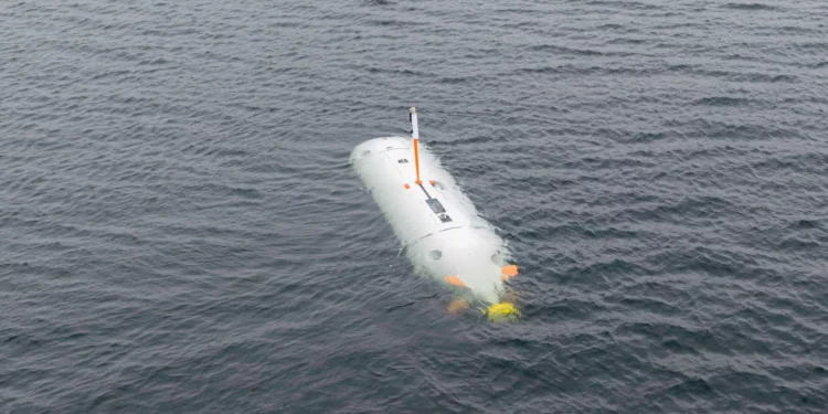 Vehículo submarino autónomo LUUV desarrollado por Saab para reconocimiento y vigilancia de infraestructuras en el mar Báltico.