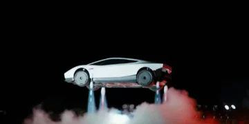 Imagen de la presentación del Roadster de segunda generación de Tesla, celebrada el 15 de octubre de 2026 en McGregor, Texas