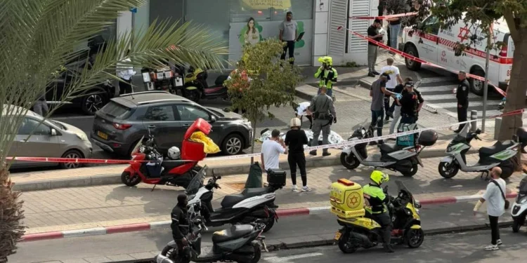 Lugar del tiroteo en el sur de Tel Aviv donde murieron dos hermanos, el 26 de octubre de 2026.